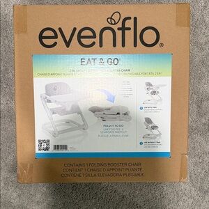 Evenflo Eat & Go 2-in-1 Portable Booster Chair - Gray